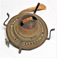 Vintage Brass Oil Lamp Burner