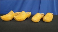 2 Pairs Wood Clogs