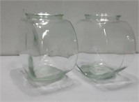 Two One Gallon Fishbowls K13C