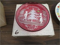 Bohemia Crystal 1973 Christmas Plate