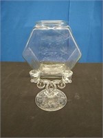 Large Glass Jar, Glass Candlestick