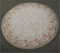 Round Floral Area Rug