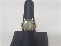 .925 Sterling Silver Gemstone/Diamond Ring