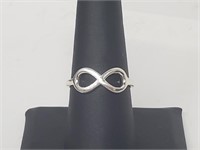 .925 Sterling Silver Infinity Ring