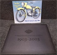 Harley Davidson Lithos & Motorcycle Tin Sign