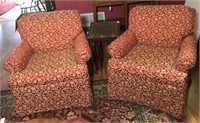 Pair of Upholstered Arm Chairs