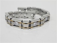 Stainless Steel Gemstone Bracelet