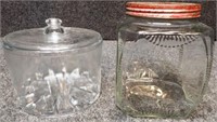Sanitary Cheese Preserver & Nash Coffee Jar