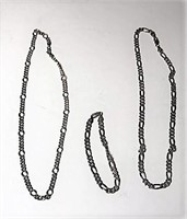 Sterling Necklaces and Bracelet