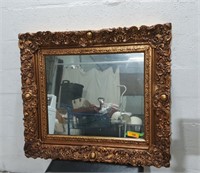 Vintage Framed Wall Mirror K15F