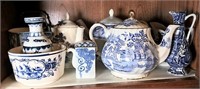 Blue and White Ceramic Teapots