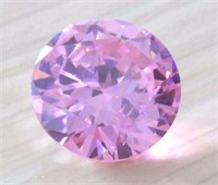 Pink Bright 10X10MM Carat Round Gem 3.7CT