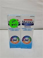 Cold & Flu Acetaminophen- Mucinex 118ml x2