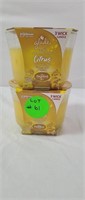 Glade lemon , cardamon & ginger 3 wick candle x2