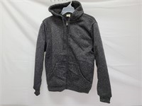 Mens Size Large Lined Zipper Hoodie