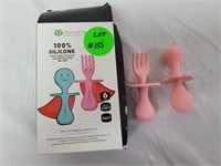 100% Silicone Baby Self Feeding Spoons