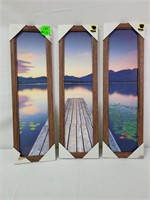 3 Panal Dock Picture 18"×5" each