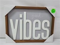 Good Vibes Sign 16"×12"