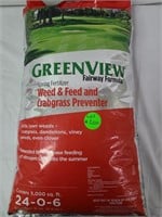 Greenview weed & feed and crabgrass preventer