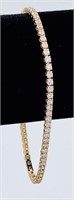 $16,550 14k Gold 3.60cts Diamond Bracelet