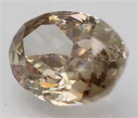 Certified 1.42 ct Oval Brown Diamond VS1