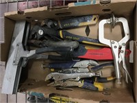 Flat of vice grips and pliers