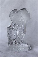Clear Glass Loving Man & Woman Figurine