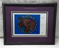 SIGNED NATIVE PRINT  - SIZE 29" x 23"