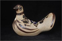 Hand Painted Mexican Tonala Stoneware Bird
