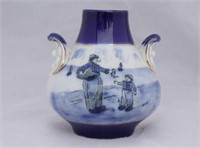 Sm. Vintage Fisherman Holland Vase