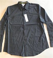 Calvin Klein Black Dress Shirt Size XL