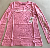Calvin Klein Pink Long Sleeve Shirt Size S