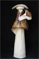 Hand-Crafted Studio Pottery Lady With Hat