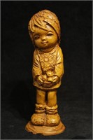 Vintage Little Dutch Girl Resin Figurine