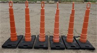 Roofedge orange cones and base set bidding on 1x