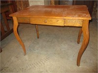 Oak 1 Drawer Table