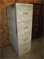 Painted Oak Filing Cabinet