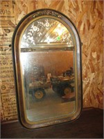 Early Walnut Framed Mirror