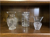Waterford Crystal Vases (3)