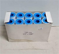 Lot of 100 rolls of pipe tape 1/2 x 520"
