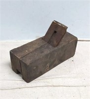 Vintage wooden block plain