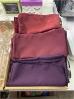 Linen Napkins, Purple, Burgundy