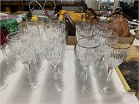 14 Pcs. Miller Rogaska Crystal Wine Glasses