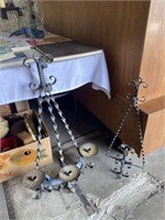 Wrought Iron Wall Candle Brackets