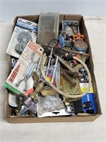 Flat of miscellaneous hardware