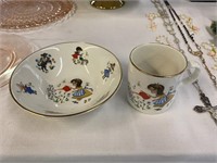 Child's Ironstone Cup & Bowl Set