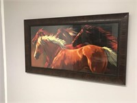 Nancy Davidson Running Horses Framed Print