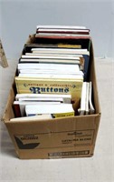 Box of antique collectors books