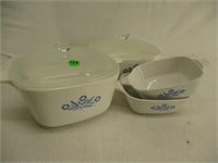 Lot (4) Corningware Dishes