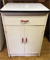 Metal enamel top cabinet